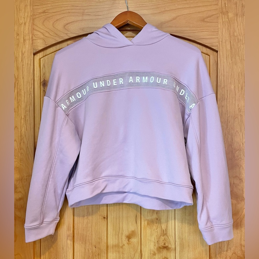 Under Armour Cropped Hoodie Lavender Small